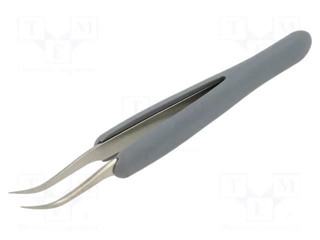 Tweezers; non-magnetic; Blade tip shape: sharp; Blades: curved KNIPEX KNP.923110ESD