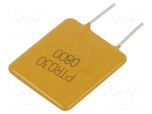 Fuse: PTC polymer; 8A; Imax: 100A; THT; PTR030V; bag EATON/BUSSMANN PTR030V0800-BK