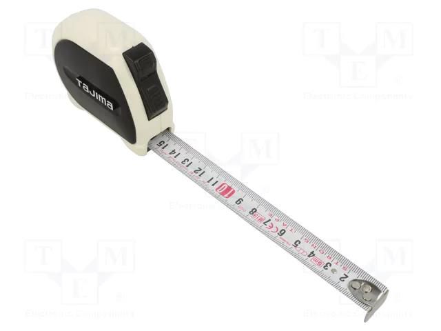 Measuring tape; L: 5m; Width: 19mm; Class: II; double-sided TAJIMA TJ-SS950MGLB15W