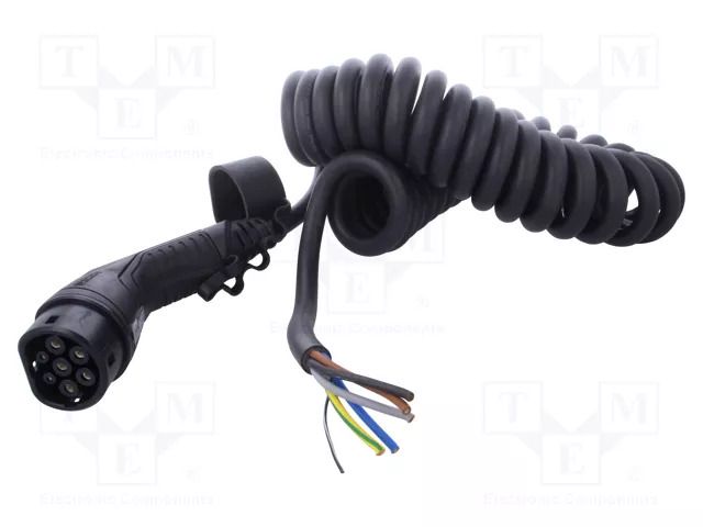 Cable: eMobility; 1x0.5mm2,5x6mm2; 480V; 26.6kW; IP44; 4m; 32A PHOENIX CONTACT 1056698