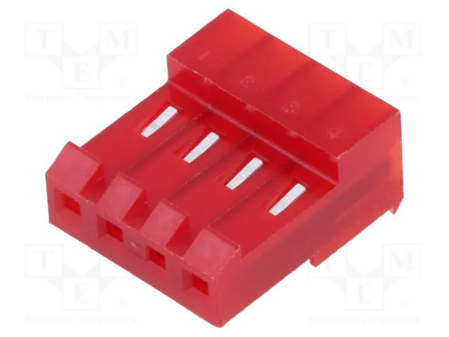 Connector: wire-board; plug; female; MTA-156; PIN: 4; 600VAC; IDC TE Connectivity 3-640428-4