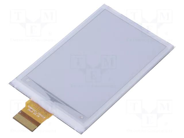 Display: e-paper; 2.7"; 176x264; Window dimensions: 38.19x57.29mm DISPLAY ELEKTRONIK DEE176264A-W