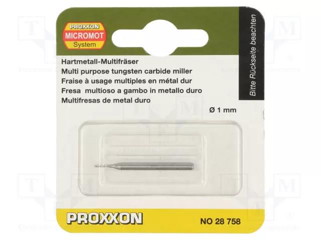 Mill; 1mm; tungsten carbide PROXXON PR28758