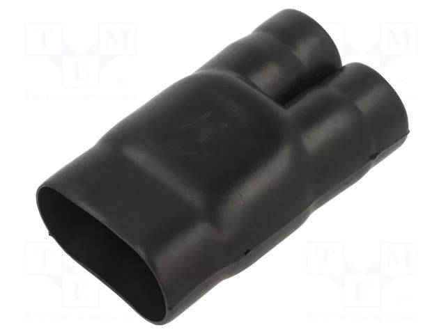 Cable breakout; glueless; 38.6/26.9mm; black; -75÷150°C; RAYCHEM TE Connectivity 382A034-25-0