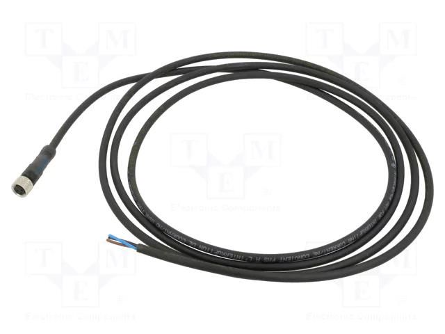 Cable: for sensors/automation; M8; PIN: 3; straight; 5m; plug; 75VDC TELEMECANIQUE SENSORS XZCP0566L5
