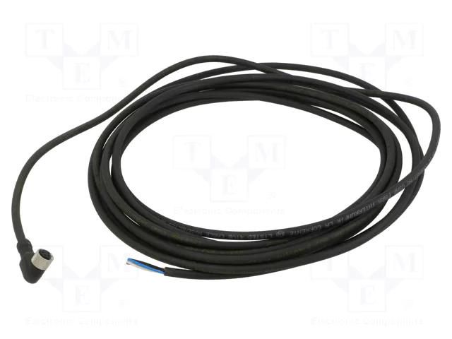 Cable: for sensors/automation; M8; PIN: 4; angled; 5m; plug; 75VDC TELEMECANIQUE SENSORS XZCP1041L5