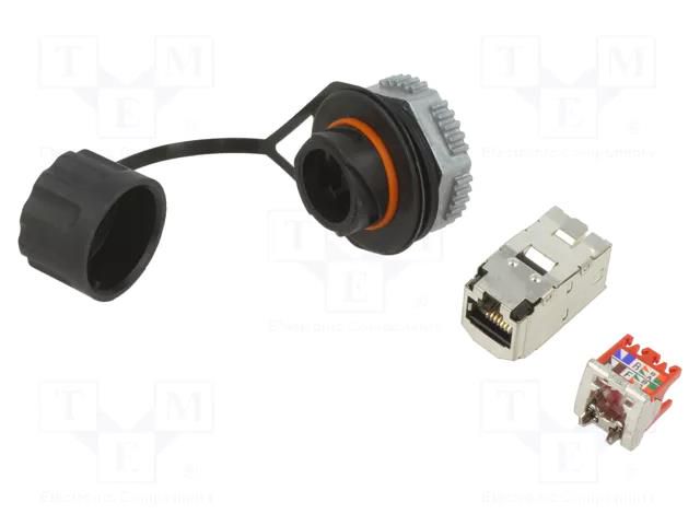 Connector: RJ45; socket; PIN: 8; Cat: 5e; shielded; Layout: 8p8c; IP67 PANDUIT IAEBH5ES