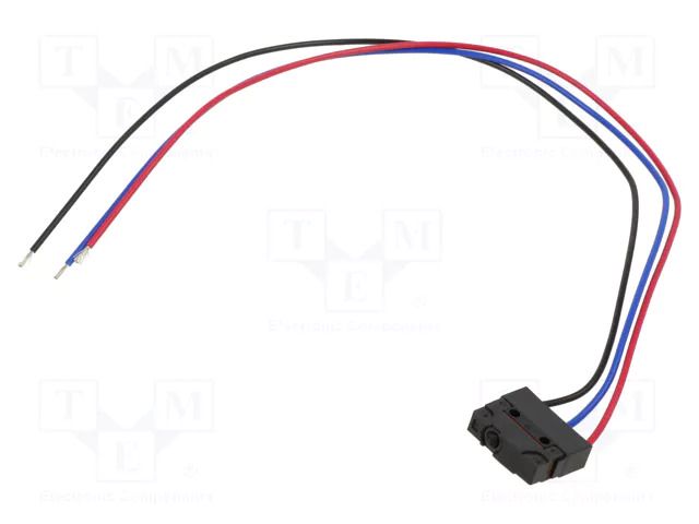 Microswitch SNAP ACTION; 2A/250VAC; without lever; SPDT; ON-(ON) OMRON Electronic Components D2SW-P2M