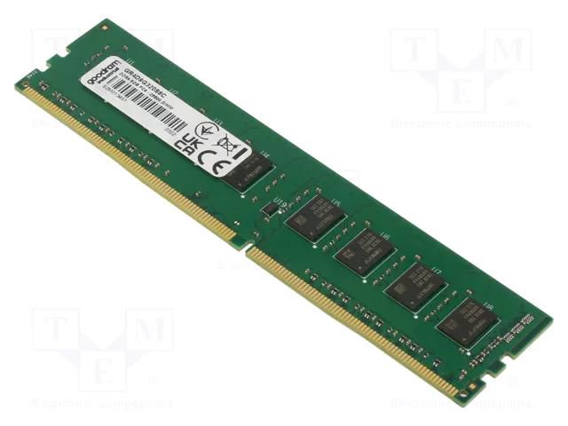 DRAM memory; DDR4 DIMM; 3200MHz; 1.2VDC; industrial; 1Gx8; 0÷85°C GOODRAM INDUSTRIAL GR4D8G320S8C-SCWE