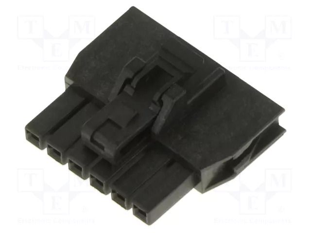 Connector: wire-board; plug; female; PIN: 6; Nano-Fit; UL94V-0; 1x6 MOLEX MX-105307-1206