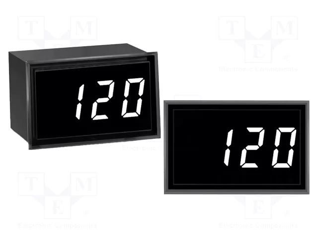 Voltmeter; digital,mounting; VAC: 85÷264V; on panel; LED; 3 digit Murata Power Solutions DMS-20PC-1-LM-G-C