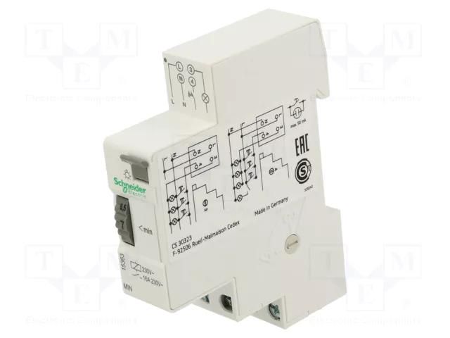Timer; 1÷7min; SPST-NO; 230VAC; for DIN rail mounting; IP20; 16A SCHNEIDER ELECTRIC 15363