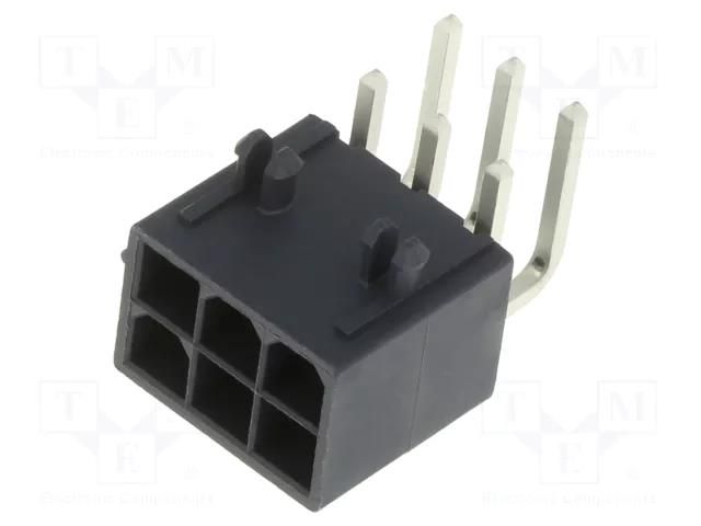 Connector: wire-board; socket; male; Mini-Fit Jr; 4.2mm; PIN: 6 MOLEX MX-172448-0006