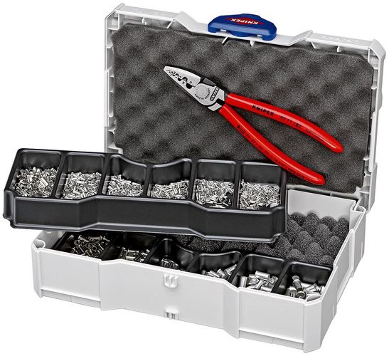 KNIPEX 97 90 05 Crimp Assortment for wire ferrules 1 x 97 71 180, 9 x wire ferrule sets 265 mm 97 90 05 4003773025535