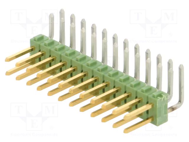 Connector: pin strips; pin header; male; PIN: 24; THT; angled 90° TE Connectivity 1-826634-2
