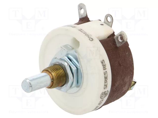 Potentiometer: shaft; 25kΩ; 25W; 6.35mm; Shaft: smooth; wirewound OHMITE RHS25KE