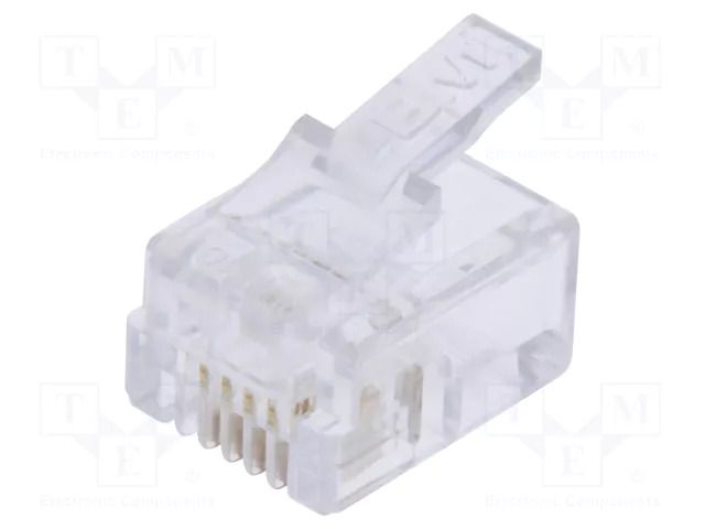 Connector: RJ11; plug; PIN: 4; 6p4c; for cable; IDC,crimped BM GROUP BM01065