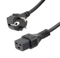 PWR CORD, R/A CEE 7/7 PLUG-IEC C19, 9.8  C19LSCHRA-16-3M