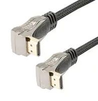 CABLE ASSY, HDMI R/A PLUG-PLUG, 3.3  HDMI-MM-RADD-1M