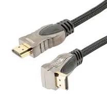 CABLE ASSY, HDMI R/A PLUG-PLUG, 3.3  HDMI-MM-RASD-1M