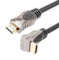 CABLE ASSY, HDMI R/A PLUG-PLUG, 3.3  HDMI-MM-RASU-1M