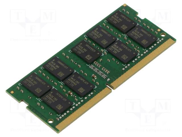 DRAM memory; DDR4 SODIMM ECC; 2666MHz; 1.2VDC; industrial; 2Gx8 GOODRAM INDUSTRIAL GR4A32G266D8C-SBWE