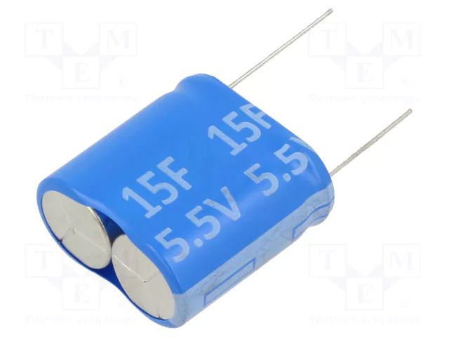 Supercapacitor; THT; 15F; 5.5VDC; 32x32x16mm Viking SC5V5Z156M