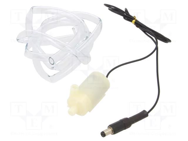 Motor: DC; water pump; 3÷6VDC; 150÷370mA; 80÷100l/h; Øout: 5mm DFROBOT DF-FIT0910