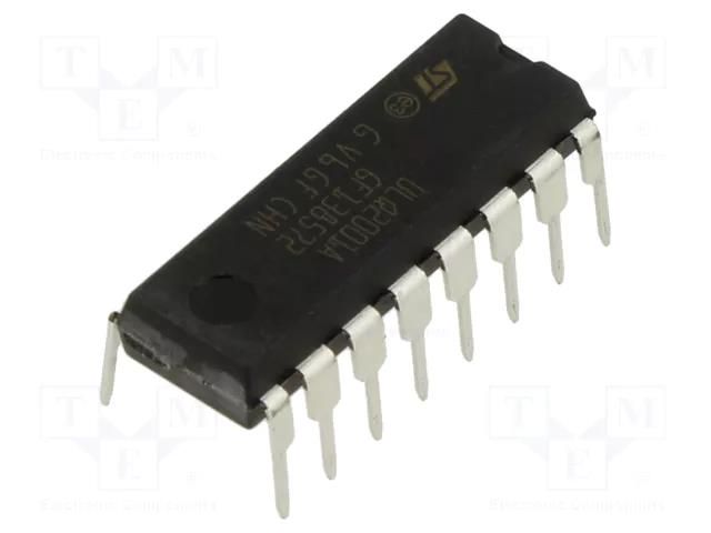 IC: driver; darlington,transistor array; DIP16; 0.5A; 50V; Ch: 7 STMicroelectronics ULQ2001A
