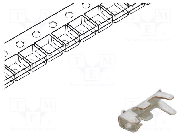Contact; female; phosphor bronze; tinned; 32AWG÷28AWG; crimped; 5A ADAM TECH 125CTB-R