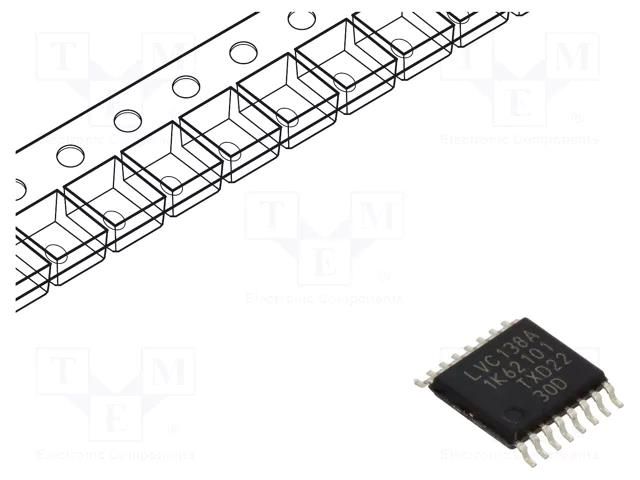 IC: digital; 3 to 8 line,decoder,demultiplexer,inverting; SMD NEXPERIA 74LVC138APW.118