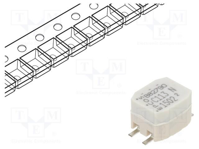 Inductor: common mode; SMD; 11uH; 500mA; 80mΩ; ±30%; 7.1x6x5.2mm EPCOS B82790C0113N201