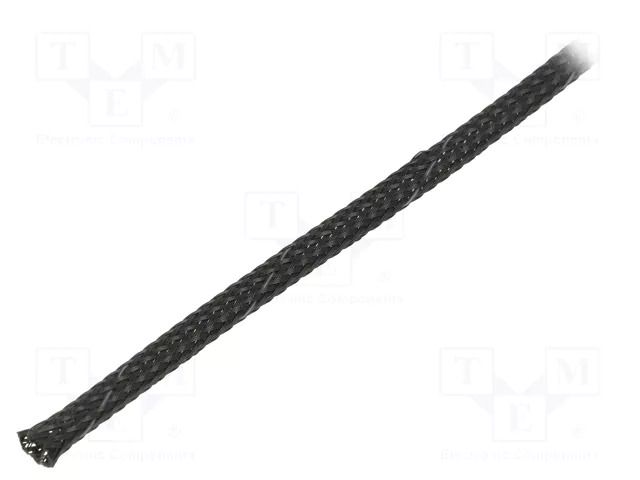Braid; ØBraid : 5÷11nom.16mm; polyester; black; L: 100m; UL94V-0 ABB CPS6B-100-CV0
