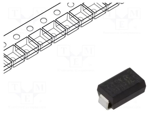 Diode: rectifying; SMD; 1kV; 1A; 75ns; SMA; Ufmax: 1.7V; Ifsm: 30A DIOTEC SEMICONDUCTOR ER1M-AQ-DIO