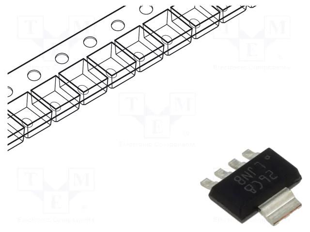 IC: voltage regulator; LDO,adjustable; 1.25÷9V; 1A; SOT223-5; SMD TEXAS INSTRUMENTS LP38692MP-ADJ/NOPB