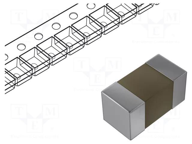 Capacitor: ceramic; MLCC; 180pF; 10V; X7R; ±10%; SMD; 01005; 180mm MURATA GRM022R71A181KA01L