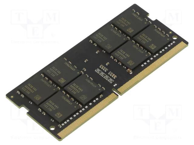 DRAM memory; DDR4 SODIMM; 3200MHz; 1.2VDC; industrial; 2Gx8 GOODRAM INDUSTRIAL GR4S32G320D8C