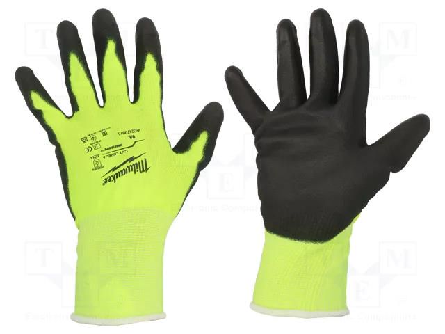 Protective gloves; Size: 8,M; Resistance to: cutting; warning Milwaukee MW-4932479917