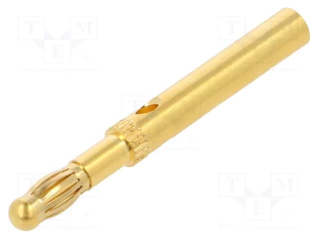 Connector: 4mm banana; plug; 19A,32A; gold-plated STÄUBLI LS-SLQ-4A