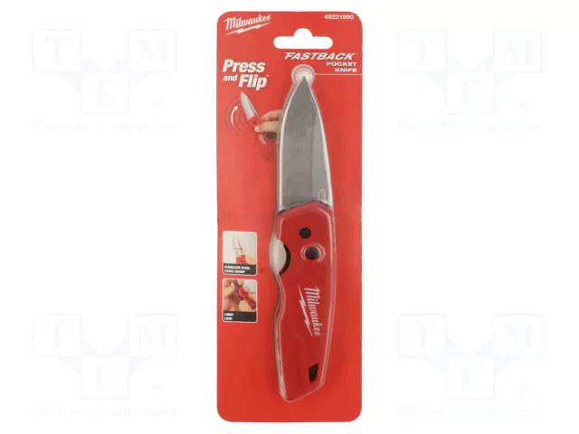 Knife; universal; 197mm; locked blade; folding Milwaukee MW-48221990