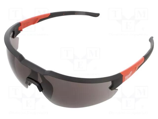 Safety spectacles; Lens: darkened Milwaukee MW-4932478764