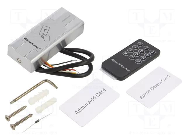 RFID reader; wall mount; 10÷24VDC; IP68; -40÷60°C; 125kHz QOLTEC QOLTEC-52446