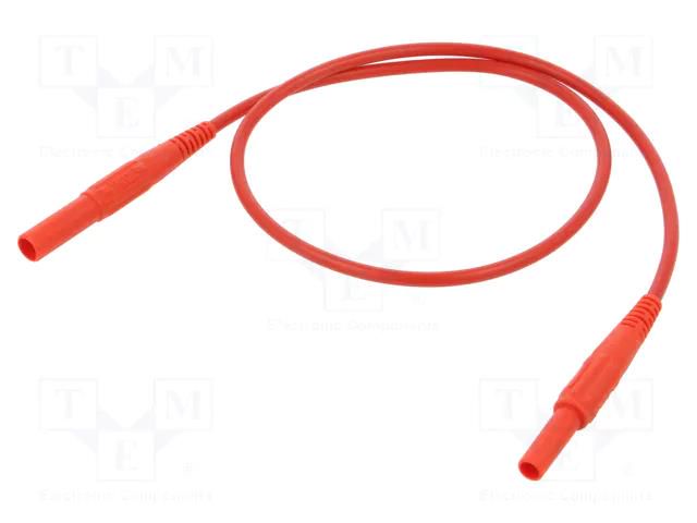 Test lead; 19A; banana socket 4mm,banana plug 4mm; insulated STÄUBLI XKS-414-05022