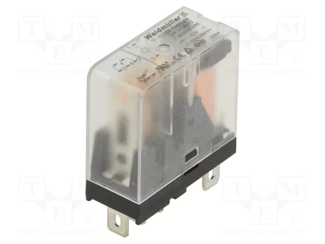 Relay: electromagnetic; SPDT; Ucoil: 12VDC; Icontacts max: 10A WEIDMÜLLER DRI314012