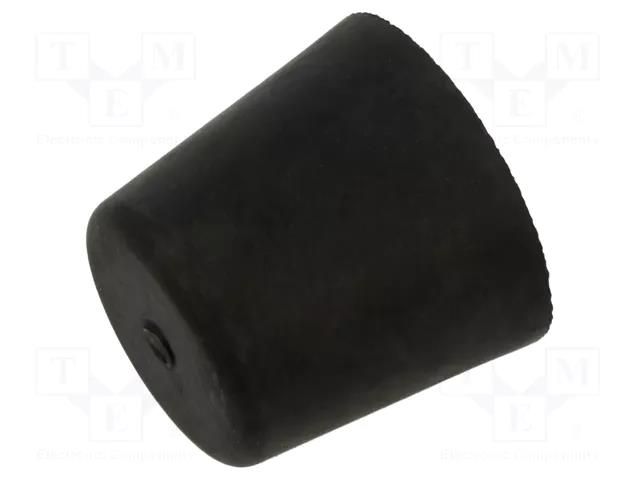 Vibroisolation foot; Ø: 38mm; Shore hardness: 70±5; 1104N; 122N/mm ELESA+GANTER DVB7-38-35M8-7