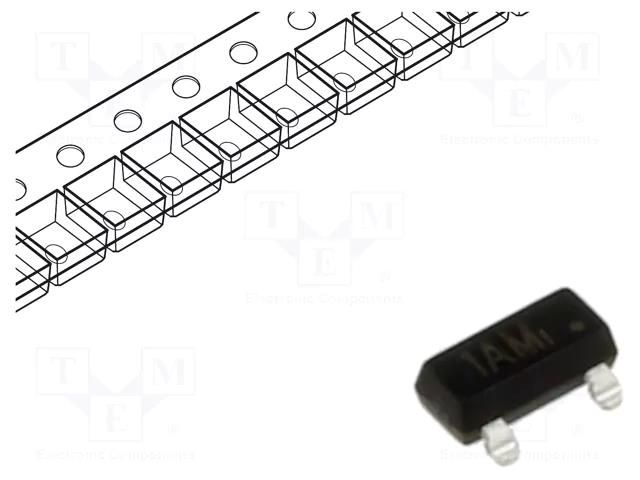 Transistor: NPN; bipolar; 40V; 0.2A; 350mW; SOT23 MICRO COMMERCIAL COMPONENTS MMBT3904-TP