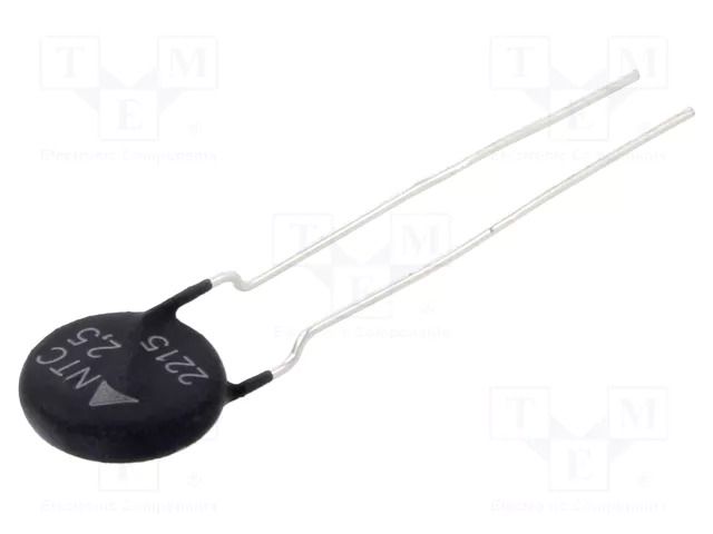 NTC thermistor; 2.5Ω; Ø: 11.5mm; -55÷170°C; 2.1W; ±20%; THT; 2700K EPCOS / TDK B57236S0259M000