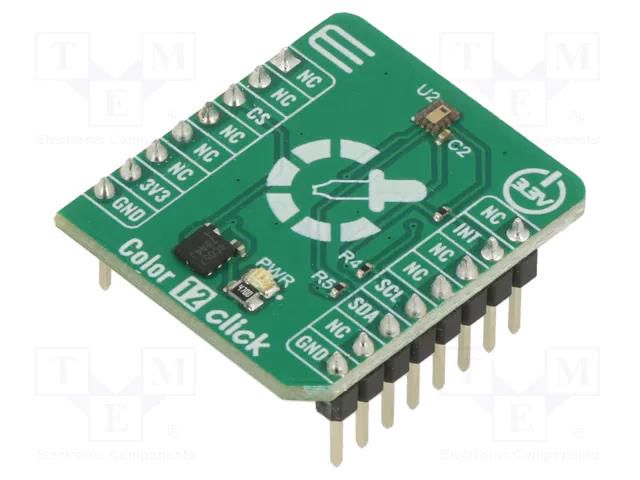 Click board; prototype board; Comp: BU2706MUC-Z; colour sensor MIKROE MIKROE-5724