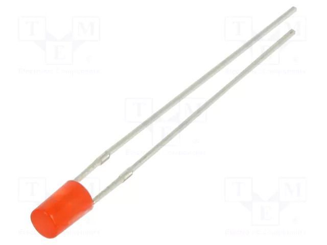 LED; red; 3mm; 68÷100mcd; 140°; Front: flat; 1.8÷2.6VDC; -30÷85°C OPTOSUPPLY OSR5JA3HE4B