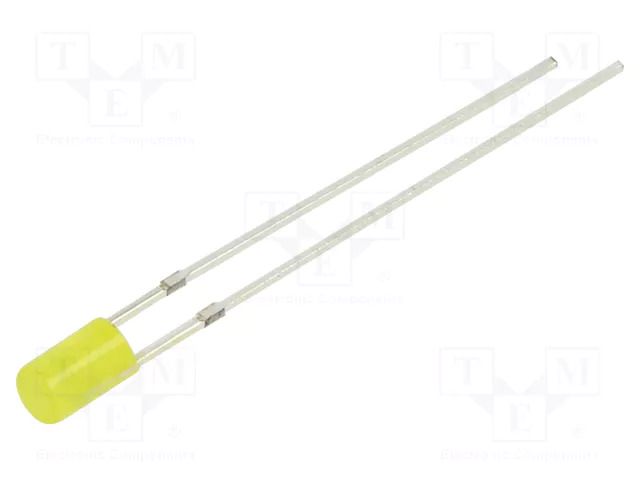 LED; yellow; 3mm; 68÷100mcd; 140°; Front: flat; 1.8÷2.6VDC; -30÷85°C OPTOSUPPLY OSY5JA3HE4B